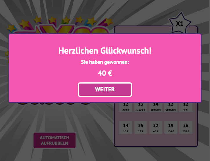 Beispielbild Gewinn X20 Pink